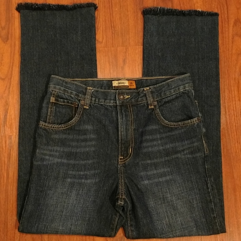 Old Navy Skinny Dark Blue Jeans 16 Regular